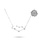 Millenne silver MILLENNE Match The Stars Gemini Constellation Silver Necklace with 925 Sterling Silver A25F3ACB7E3E15GS_5