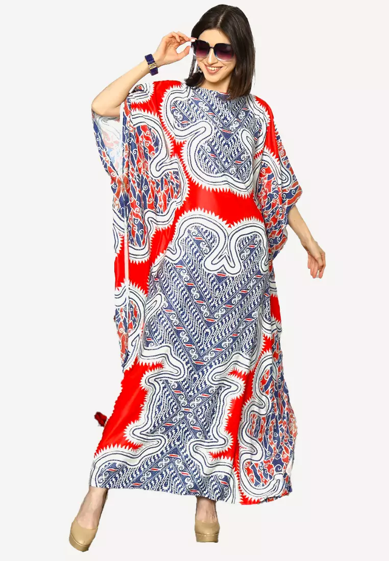 Kanzi Exclusive Short Sleeve Batik Red