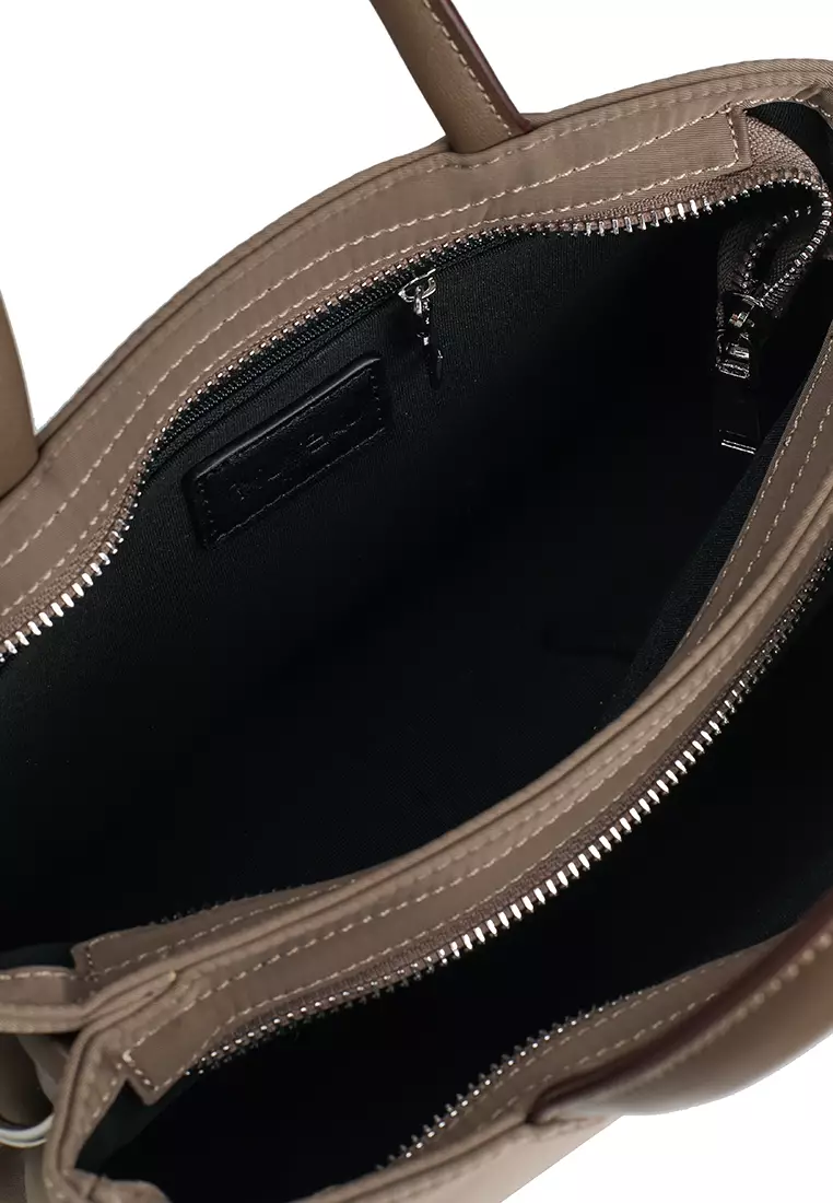 Premium Oxford Nylon Convertible Top Handle Bag With Pouch