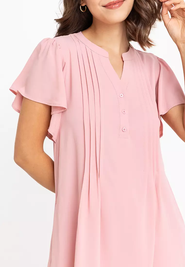 Cedrone Front Tucks Tent Dress