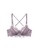 ZITIQUE purple Women's Stylish 3/4 Cup Wireless Lace Lingerie Set (Bra and Underwear) - Grey Purple 5F6D8US7739955GS_2