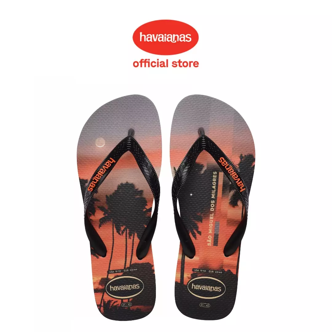 Havaianas Top Surfer I Gray Steel/Black/Sunset Orange - Sandal Pria