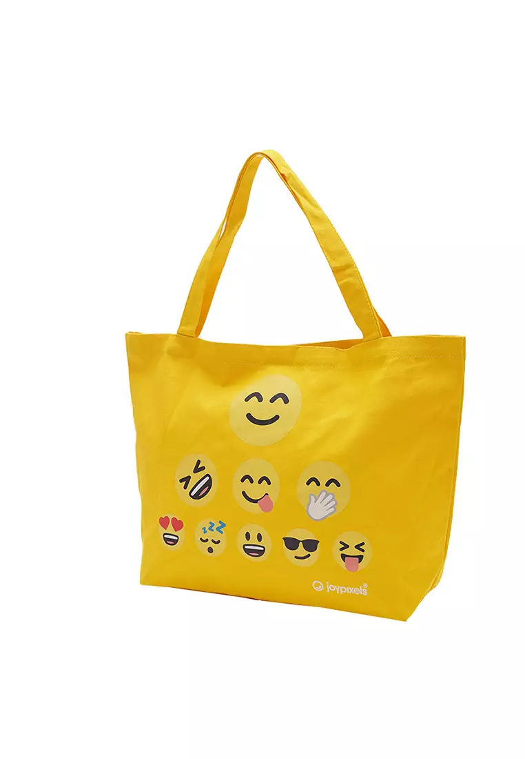 Canvas Bags Joypixels Yellow Emoji Tree