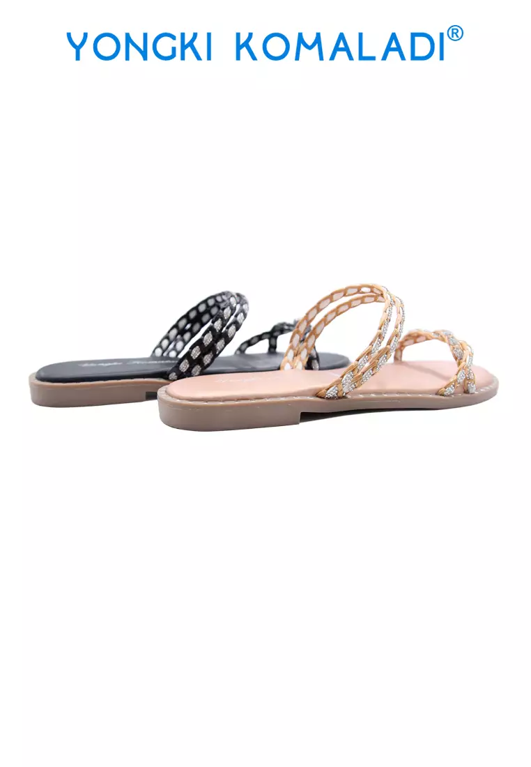 YONGKI KOMALADI ZAPHINE SANDAL PEREMPUAN OL-AT48004-25 ROSEGOLD