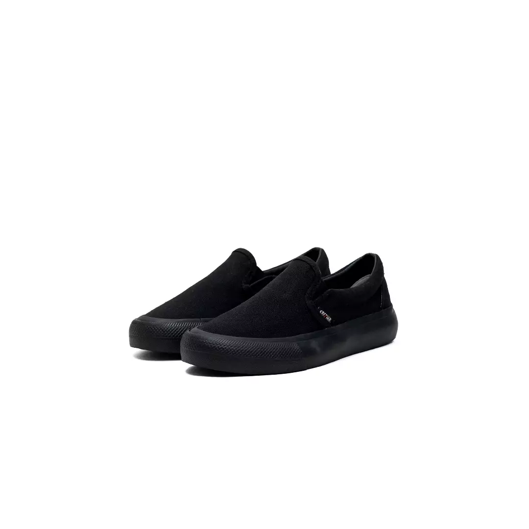 SABA KIDS Slip On Evan All Black - Sepatu Sneakers Sekolah Anak