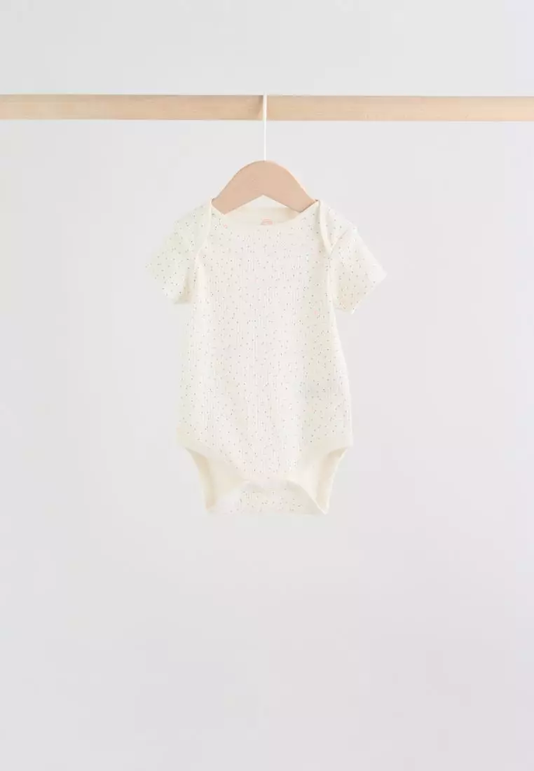 Baby Short Sleeve Bodysuits 5 Pack