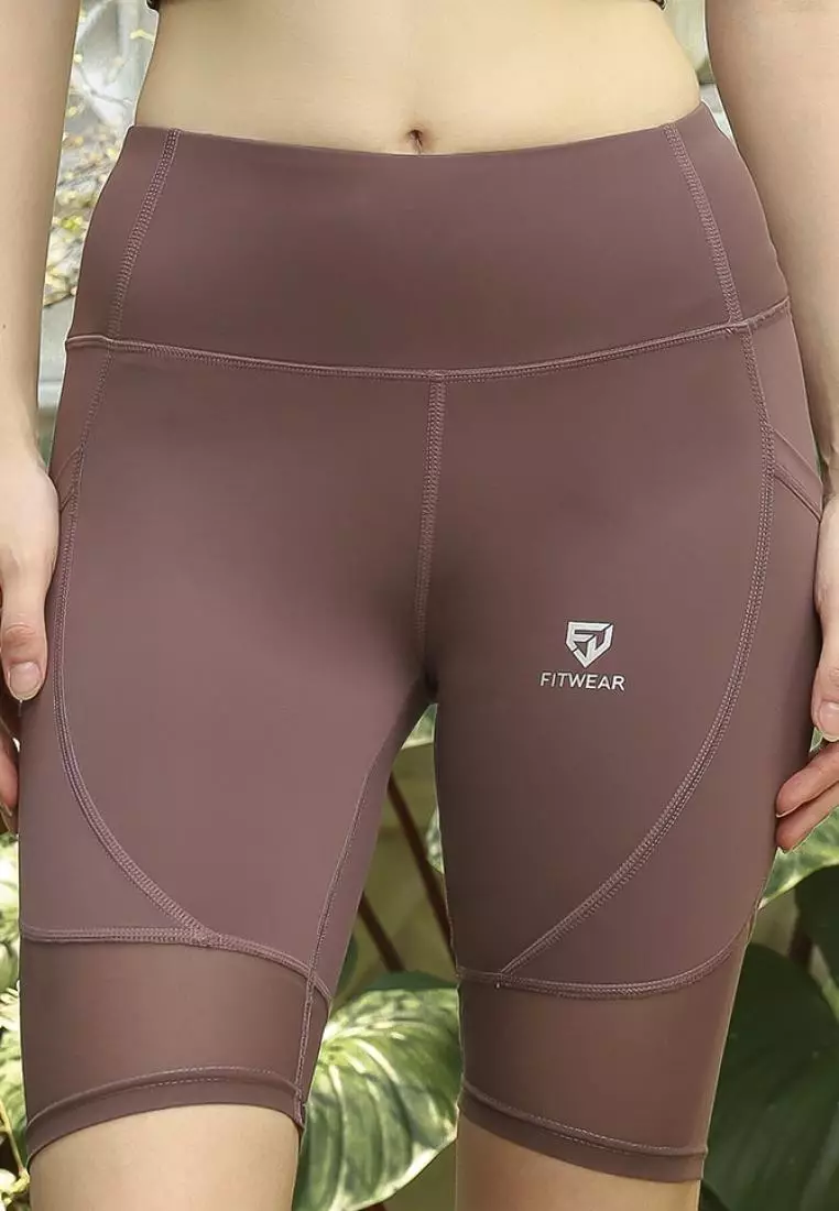 Fitwear - Celana / Legging Pendek Olahraga MARGO DRYFIT KNEE MESH - CHOCOMILO