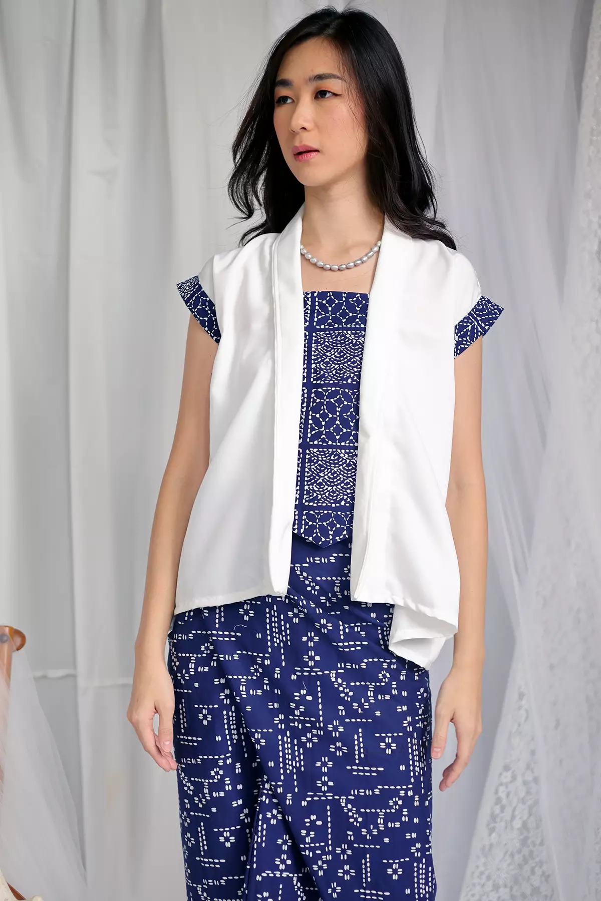 Kochi Sashiko Biru Batik Kebaya Raya