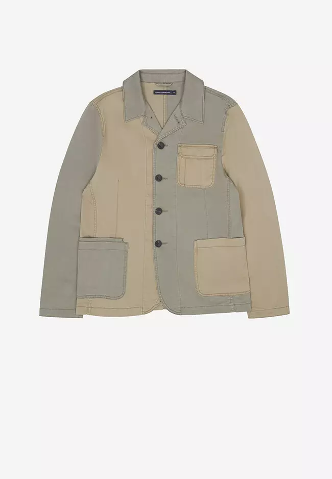 Machine-Stretch Unstructured Blazer