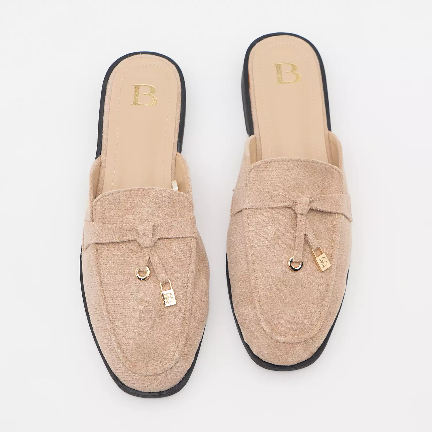 Sofia Maya Suede Mules Khaki
