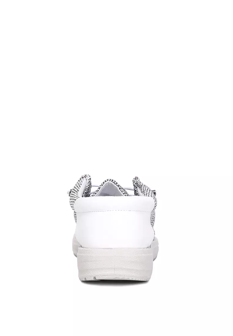 Sepatu Flatform Pria dengan Tali Serut Warna Abu-abu