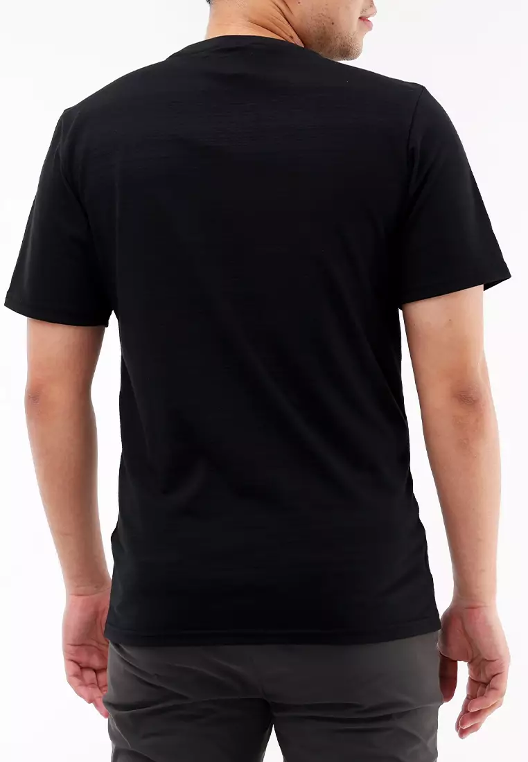 Round Neck Streaky Short Sleeves