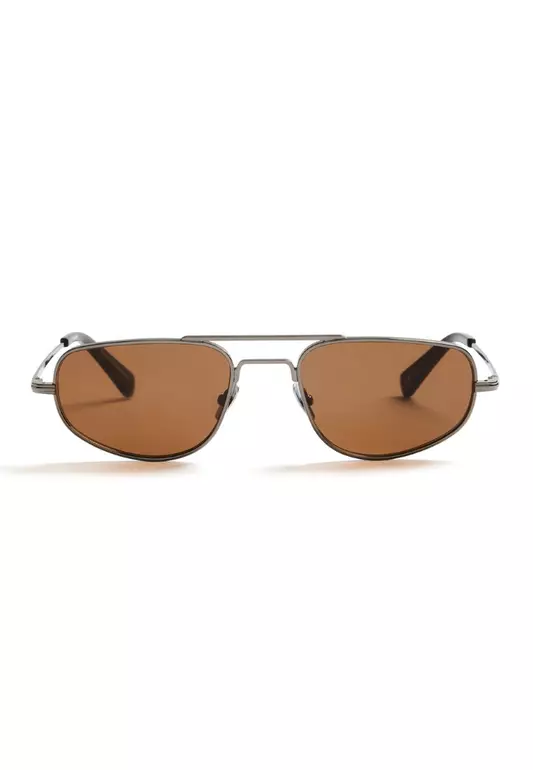 Sonnenbrille Yacht Rock Dark Silver Black  Brown