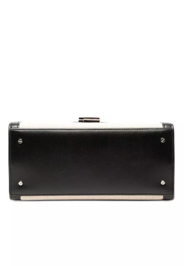 Pre-Loved Saint Laurent Medium Canvas Cassandra Top Handle Bag