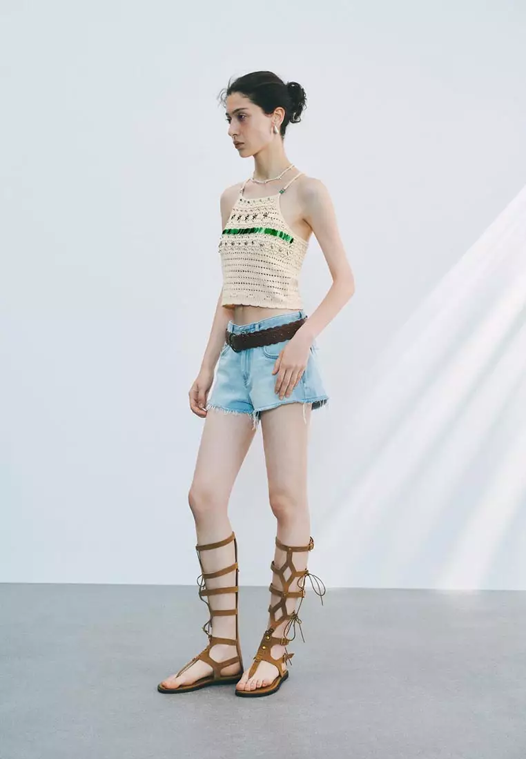 Crochet Knitted Cami Tops