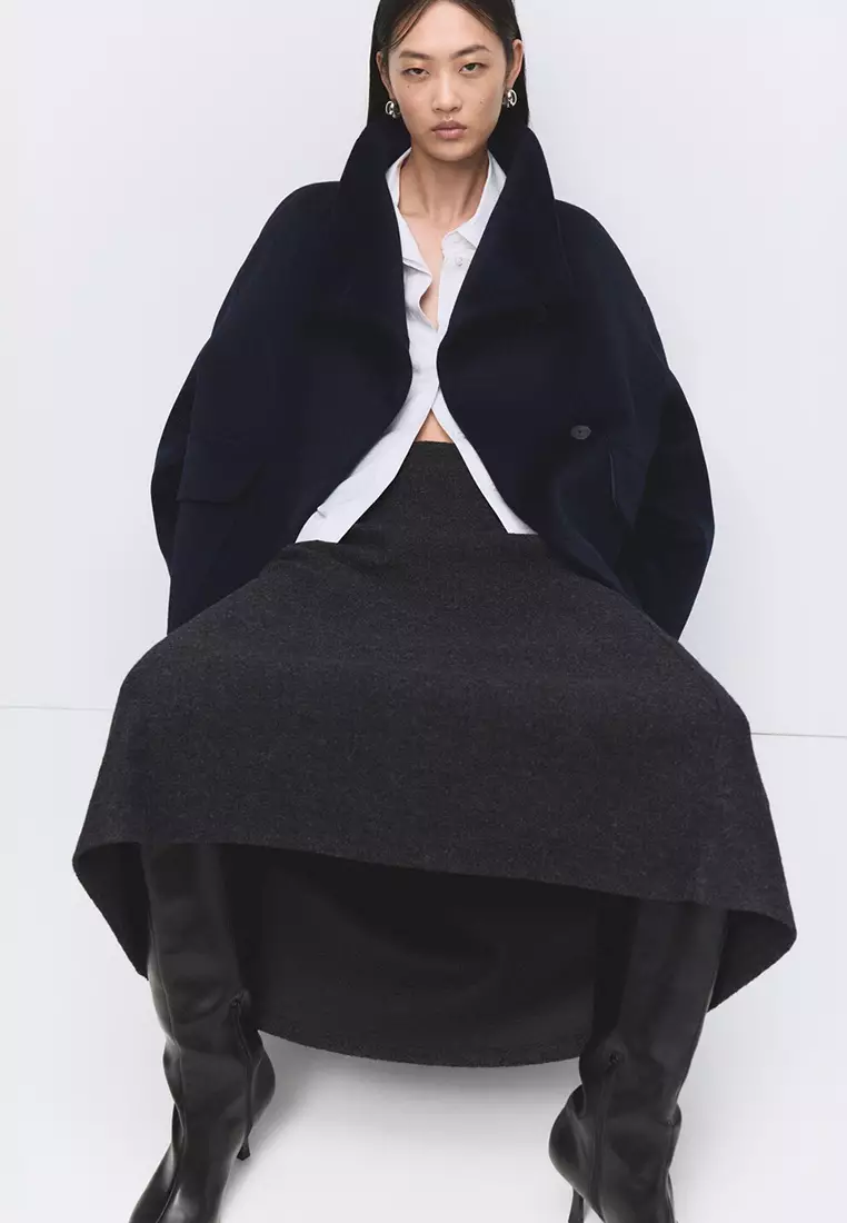 Funnel-Neck Coat