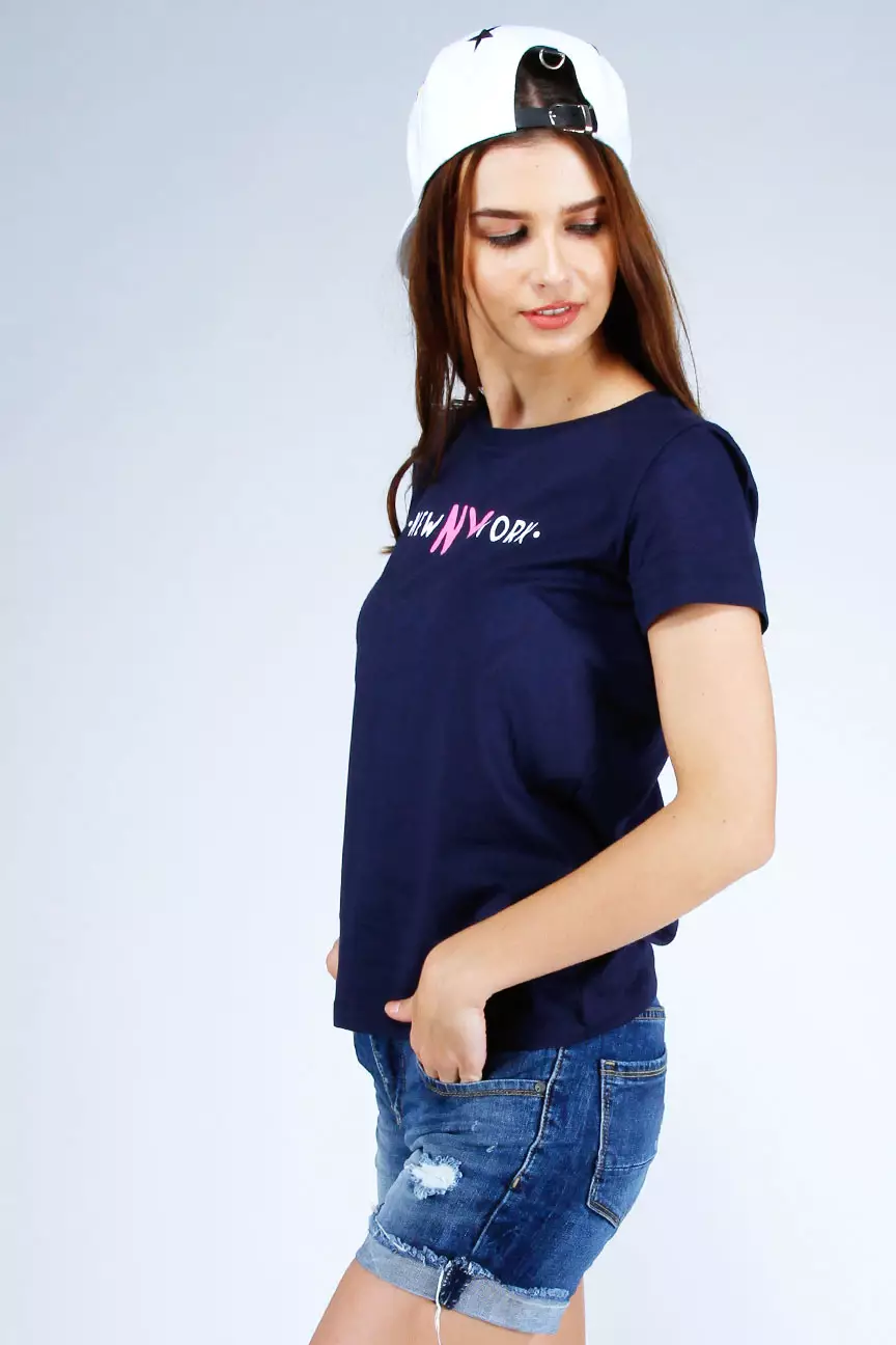 Kaos Wanita Austere Navy