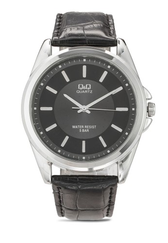 Q416J302Y 刻度esprit 童裝顯示皮革手錶, 錶類, 飾品配件