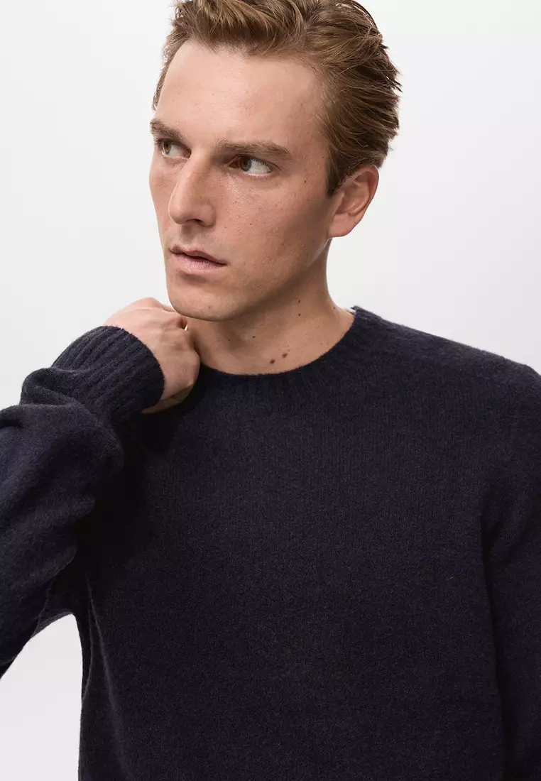 Knitted Wool Blend Sweater