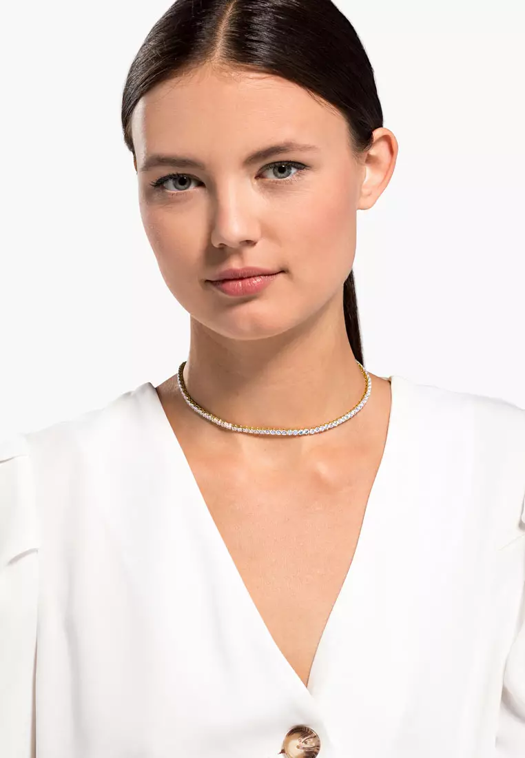 Buy Swarovski Tennis Deluxe Necklace in White 2024 Online ZALORA