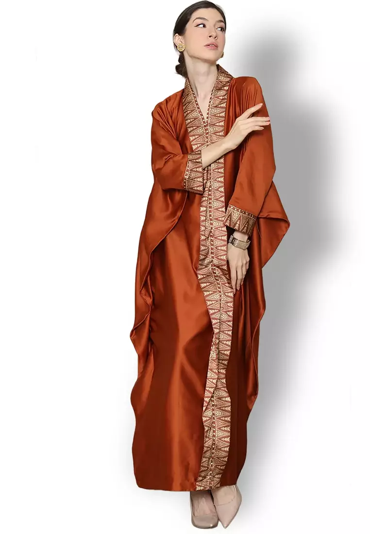 Kanzi Exclusive Long Sleeve Songket Kaftan