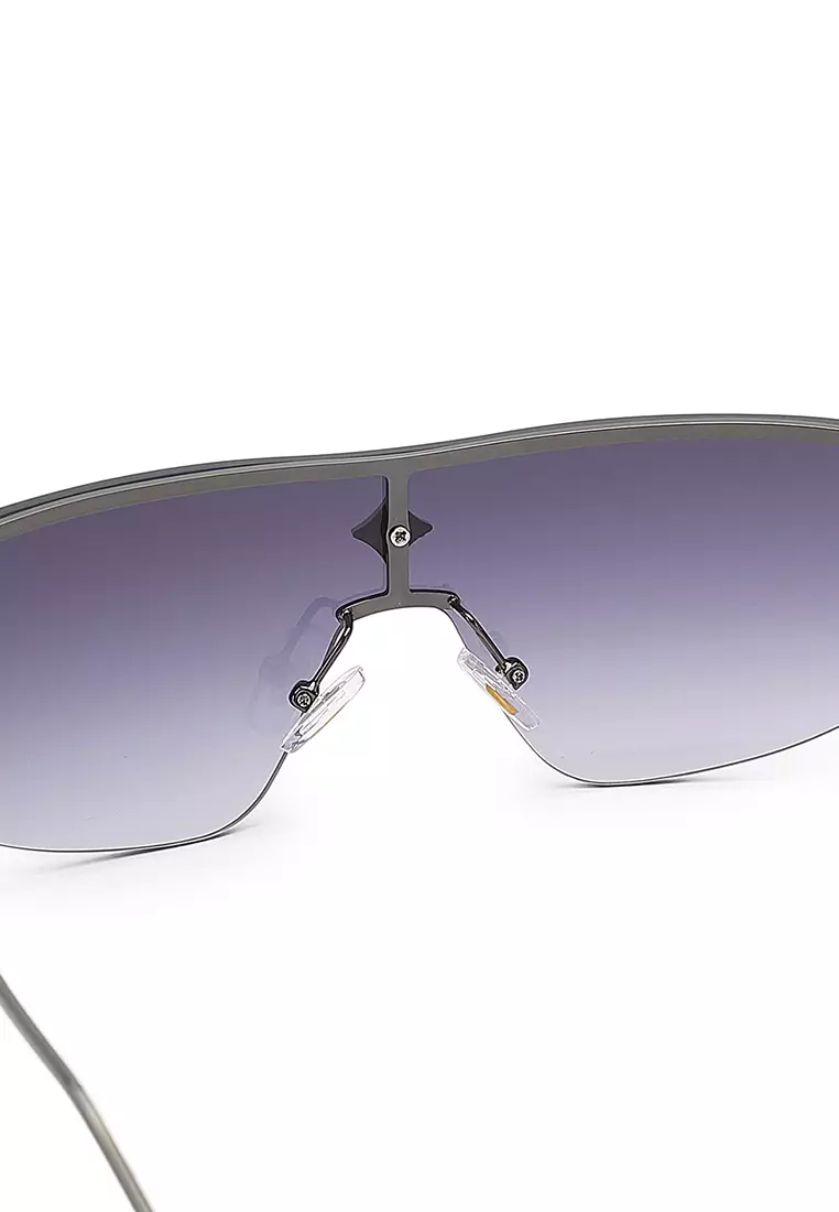 Unisex Sporty Casual Sunglasses (Kacamata Hitam) - Abu-Abu