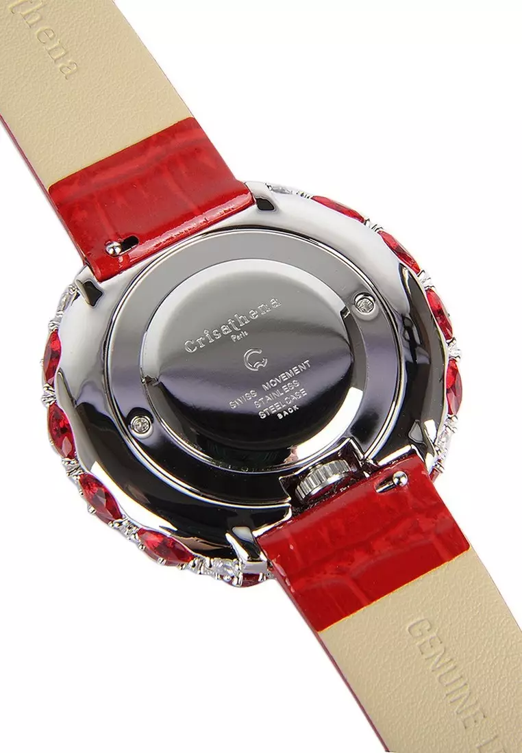 Macaron Fashion Watch in Red for Women