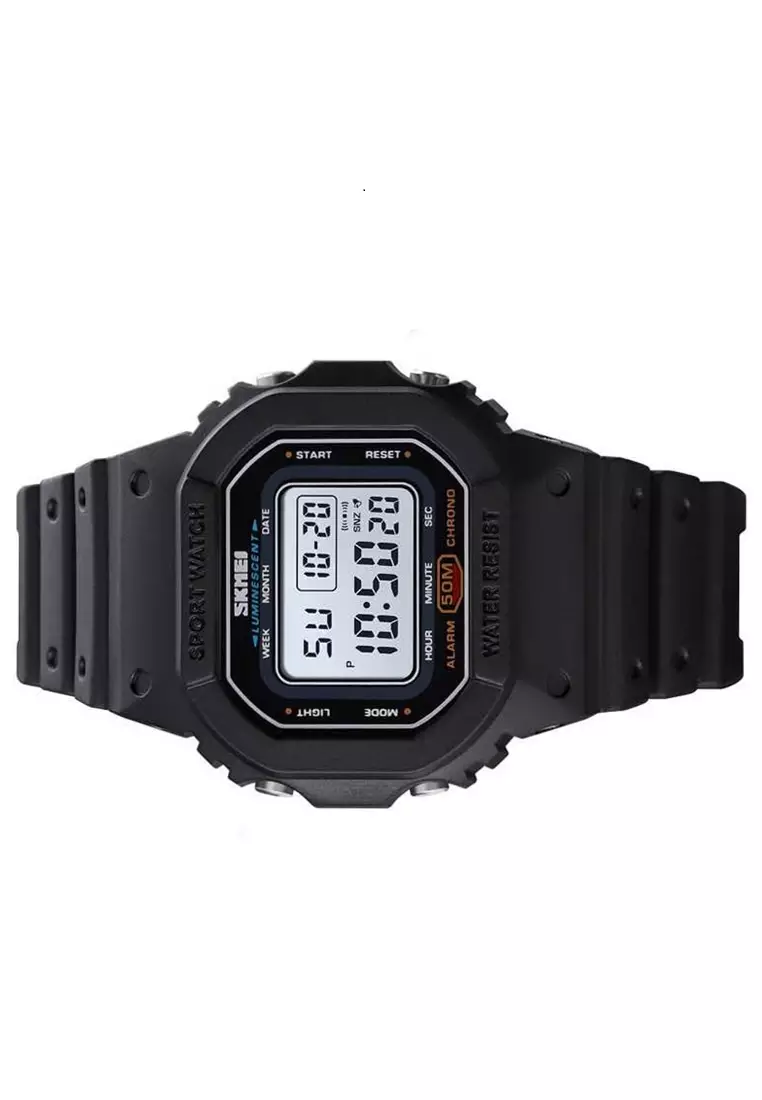 Jam Tangan Digital Sport Wanita Waterproof Strap Tali Material PU CS20 ORIGINAL