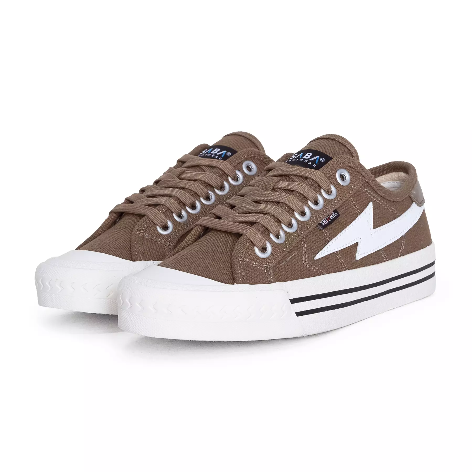 SABA Titan Brown - Sepatu Sneakers Casual Pria Wanita