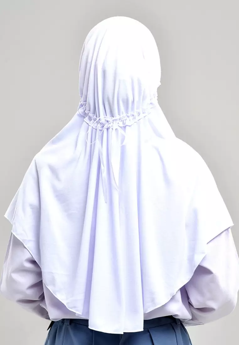 Kerudung Sekolah Instan Innova Lx White XL