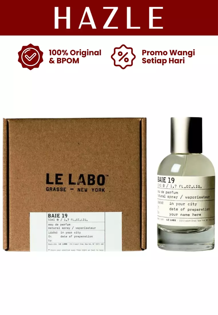 Jual Le Labo Baie 19 Unisex EDP 50 ml Original 2026 | ZALORA