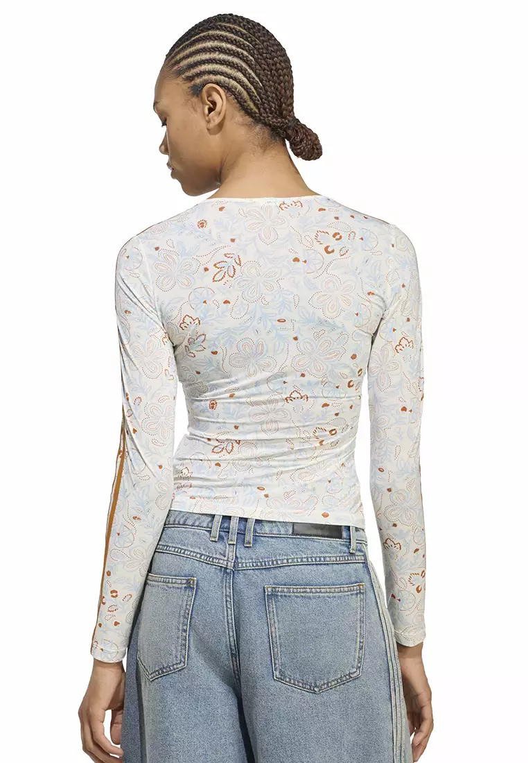 Summer Glow Mesh Graphics Long Sleeve