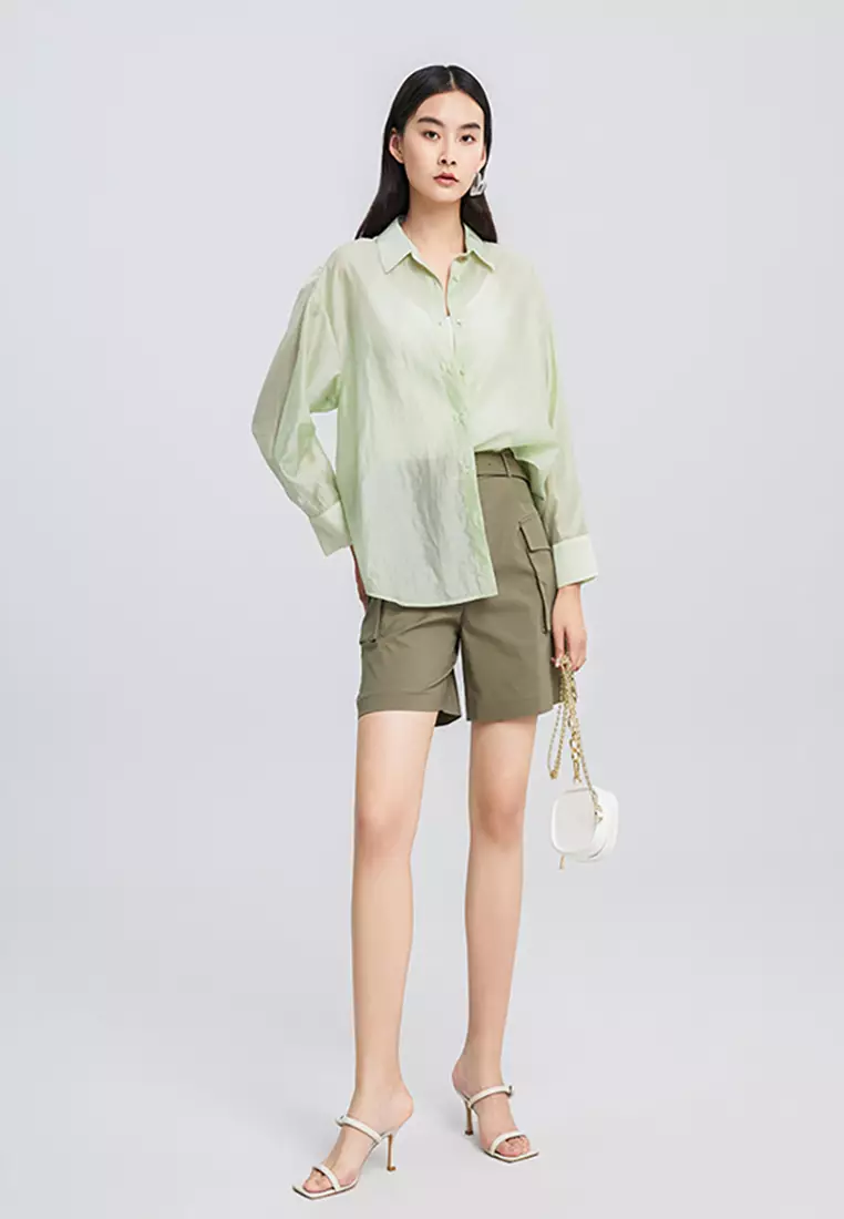 Summer Women Cargo Shorts with Side Pockets