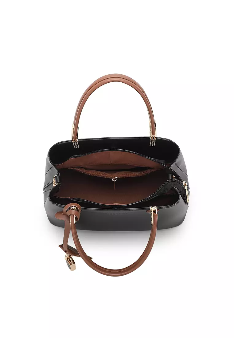 Women's Top Handle Bag / Sling Bag / Crossbody Bag (Tas Selempang / Tas Tangan) - Hitam