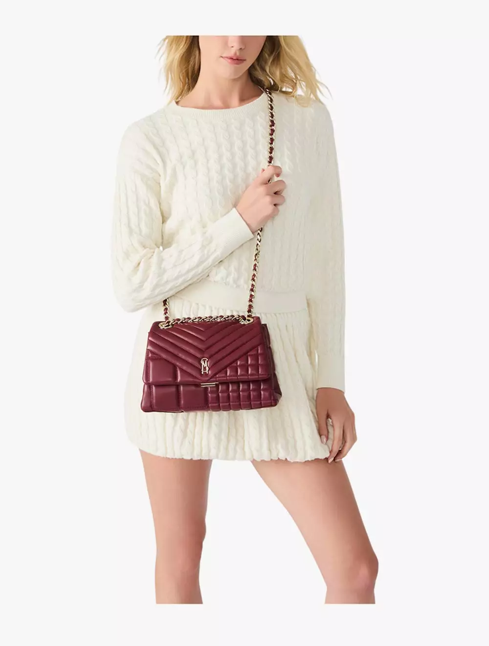 Steve Madden BVOLT-Q Women's Shoulder Bags - Maroon