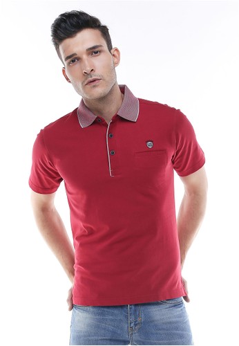LGS - Regular Fit - Kaos Polo - Model Casual - Merah