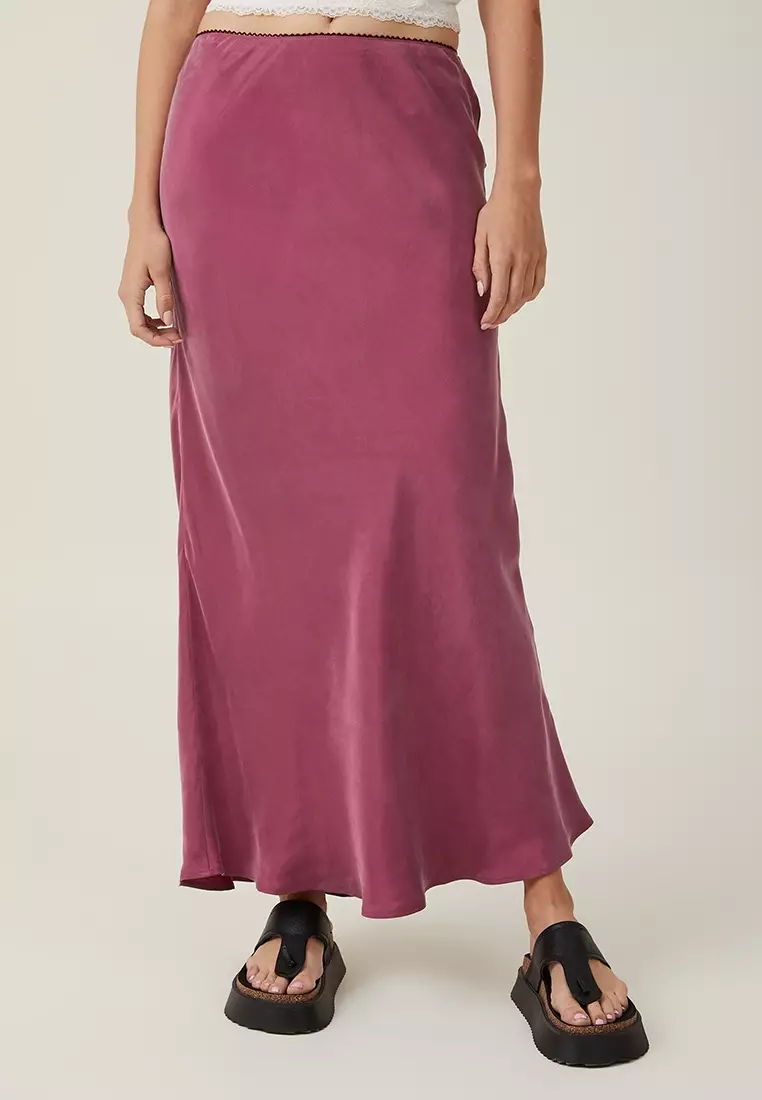 Silk skirt 2024 cotton on