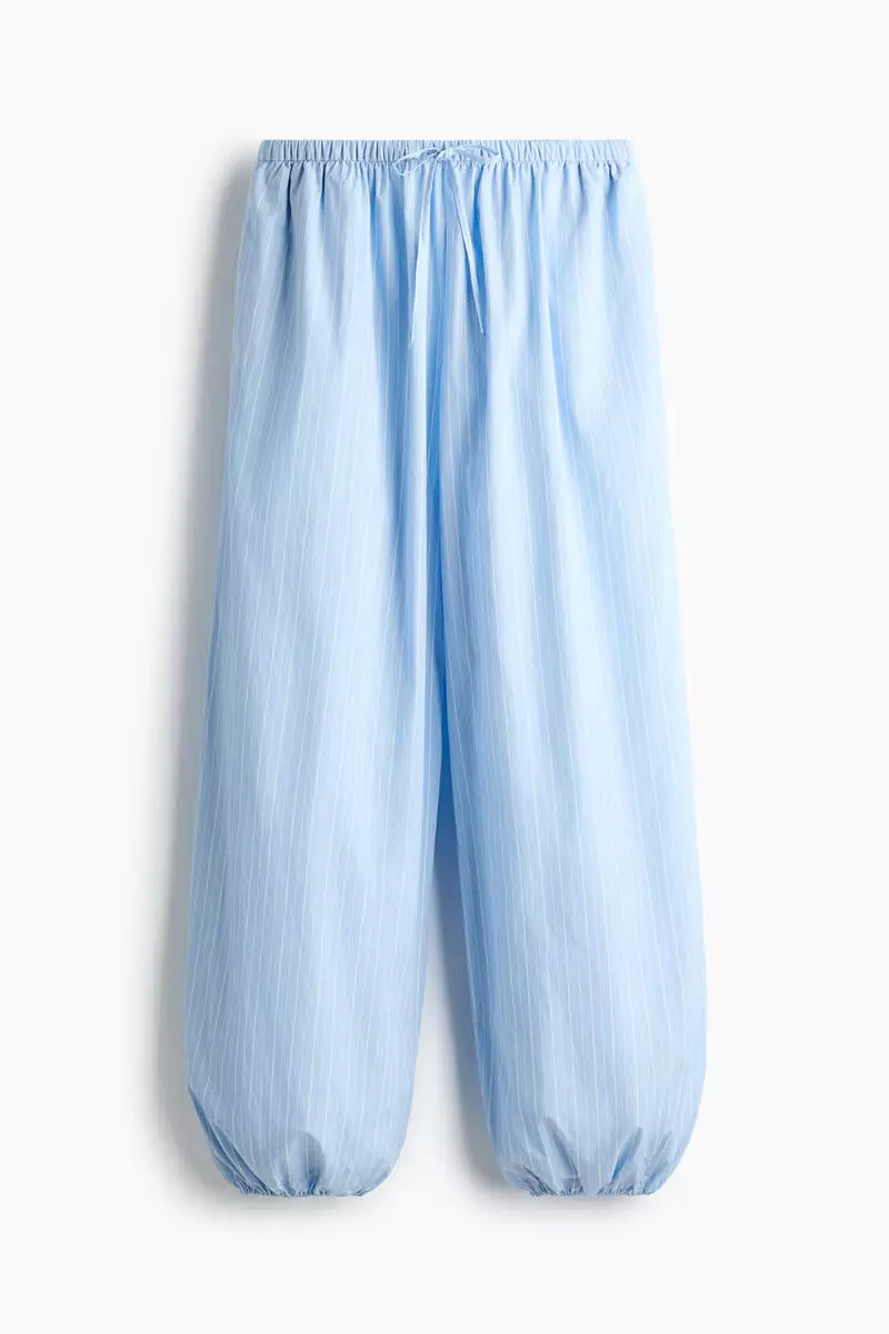 Cotton balloon trousers