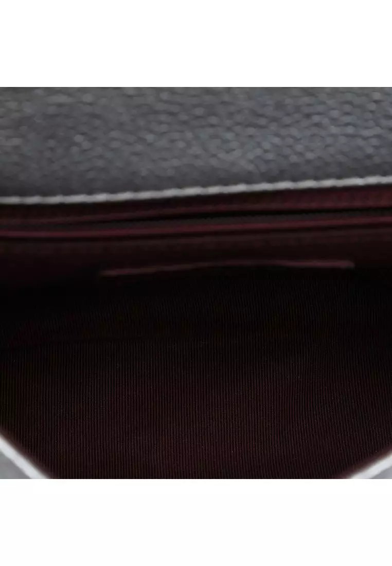 Pre-Loved Chanel Metallic Grained Calfskin Pilot Essentials Double Sided Flap