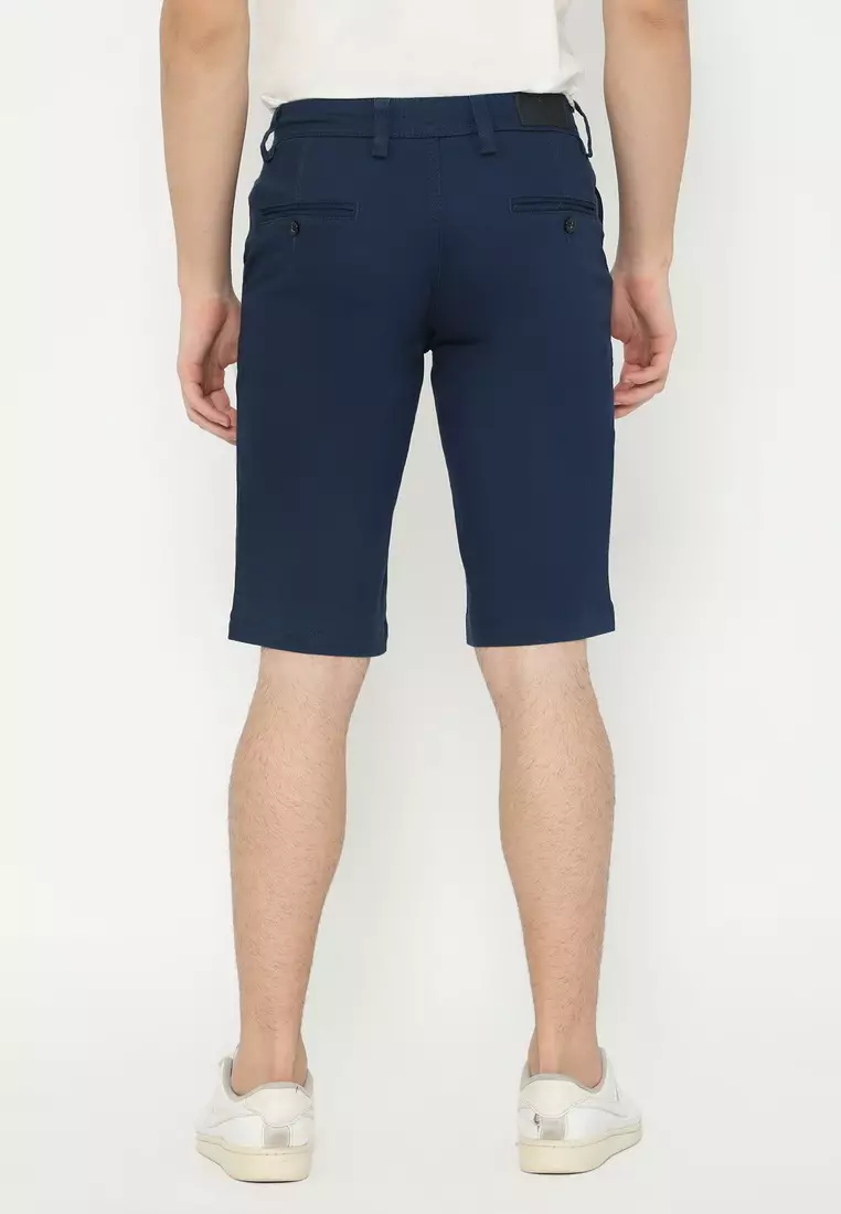 POLICE Celana Chino Pendek Cotton Premium Pria