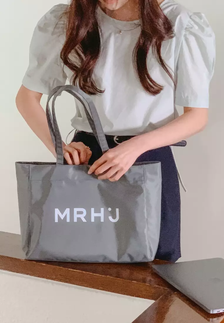 BONA Nylon Shoulder Bag Grey