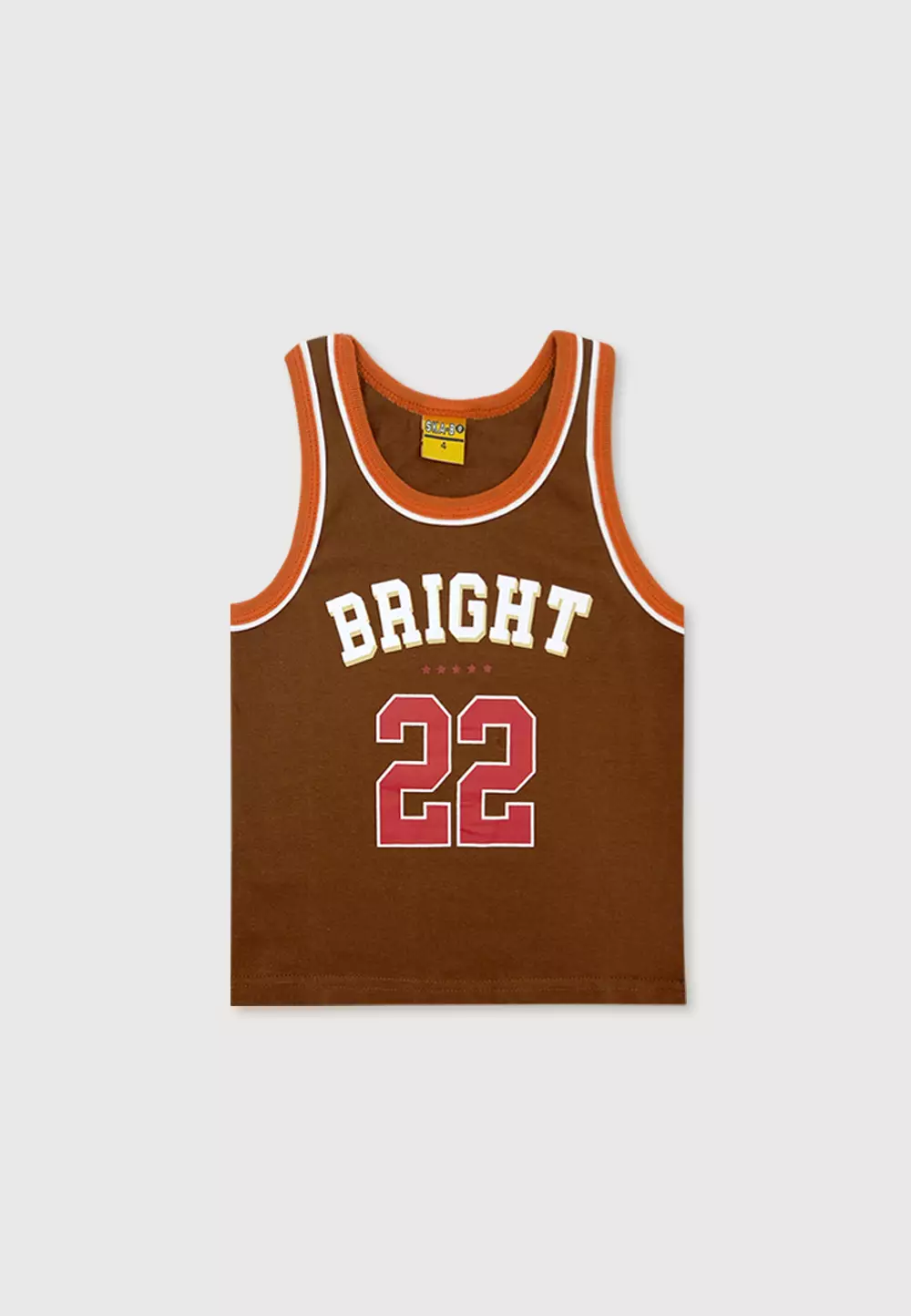 Wakakids Setelan Anak Laki Laki Baju Singlet Usia 6 Bulan Hingga 5 Tahun Set Celana Kaos Motif Bright 22 4081 Coklat