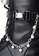 House of Avenues black Ladies Flat Military Boots With Pearl Chain 5563 Black 9BDDESHA883E35GS_6
