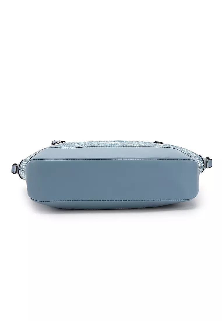 Women's Monogram Tote Bag / Shoulder Bag / Sling Bag / Crossbody Bag (側孭袋 / 單肩包 / 斜孭袋) - 藍色