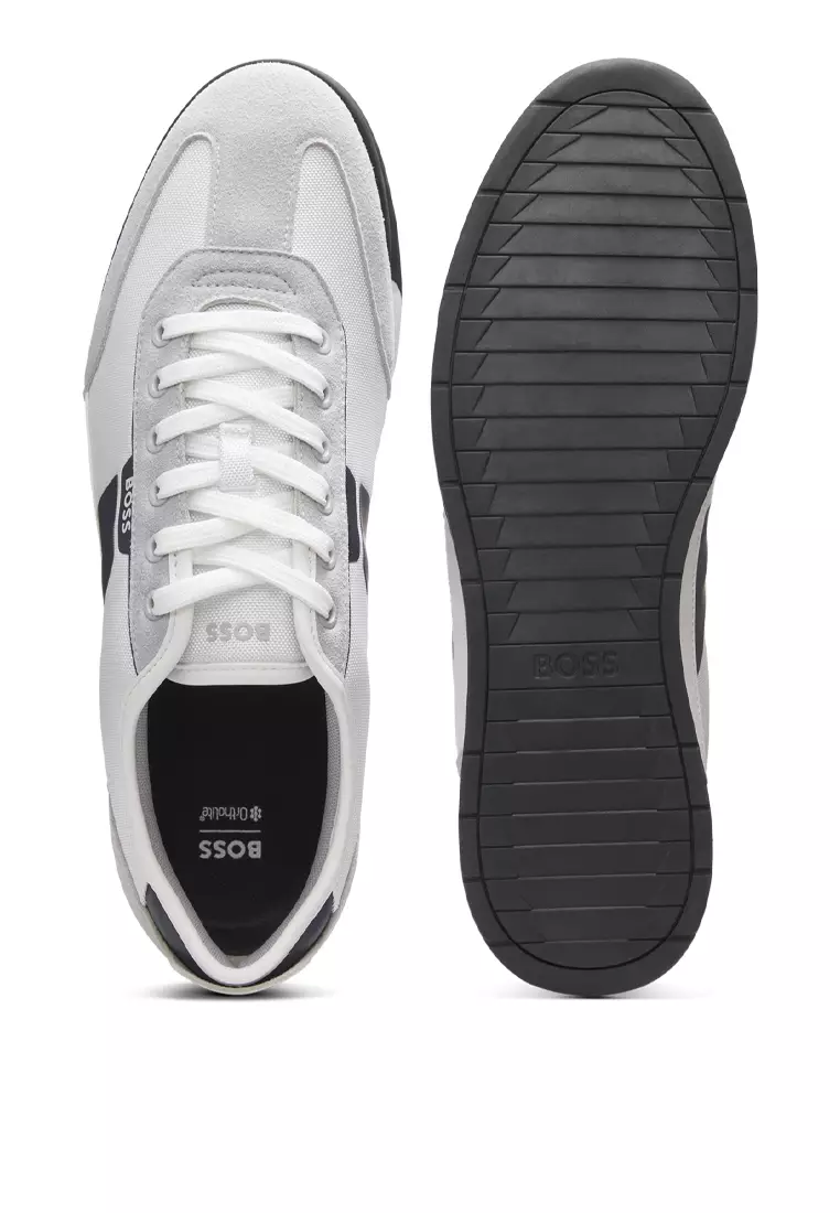 Structured Trims Low Top Trainers - BOSS Mainline