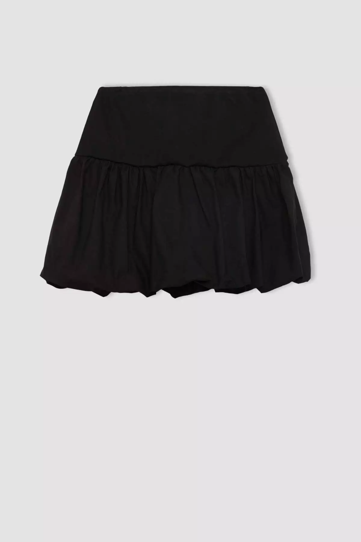 High Waist and Cotton Lined Cool Balloon Fit Mini Skirt - D1329AX24SM