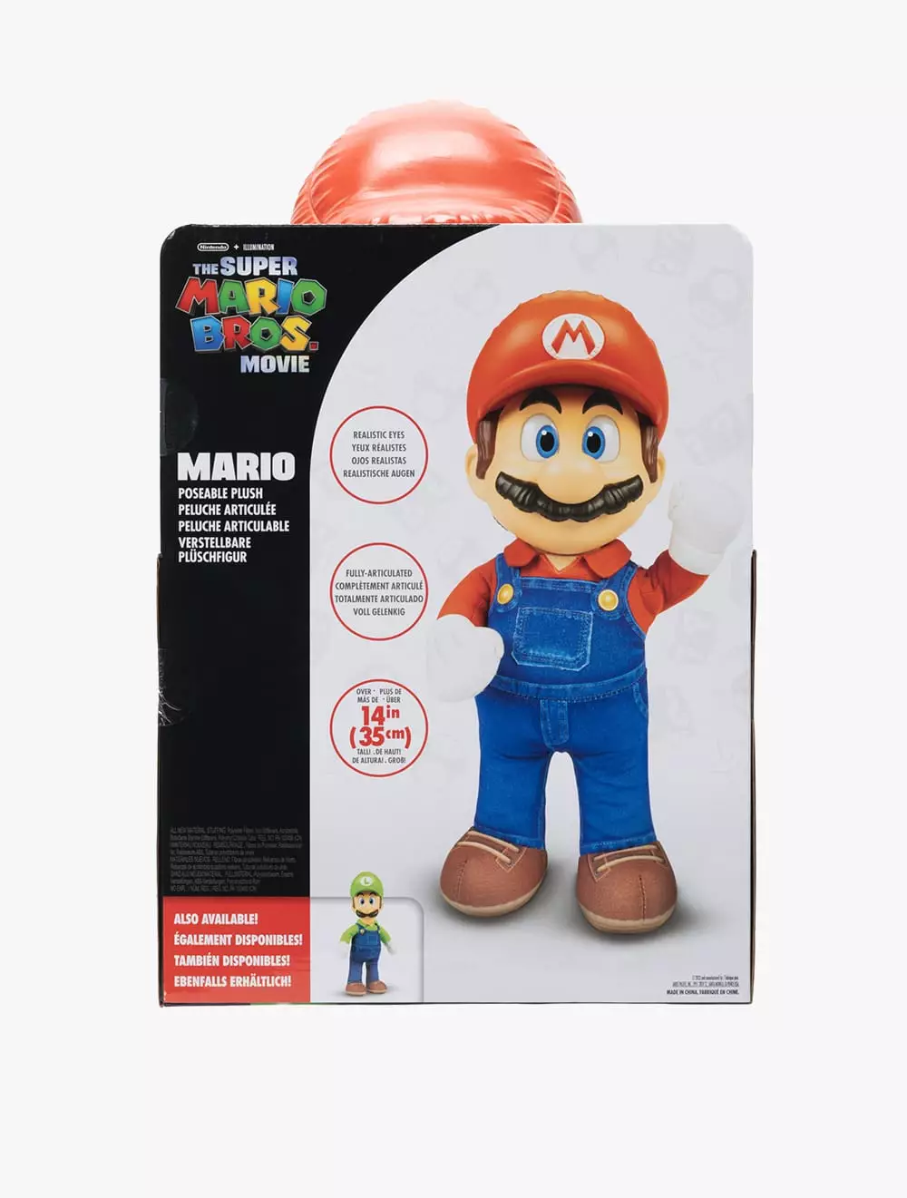 Jual LA Toys The Super Mario Bros Movie 14” Posable Plush – Mario ...