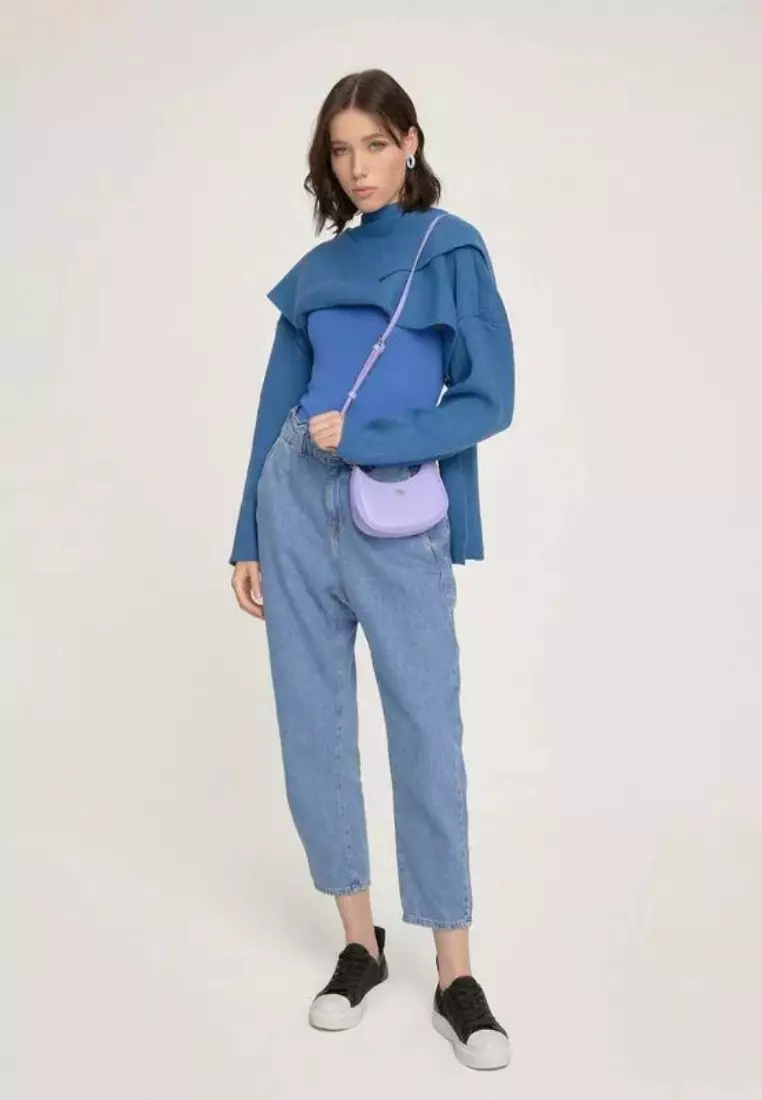 Gianna Petite Shoulder Bag Purple Paste