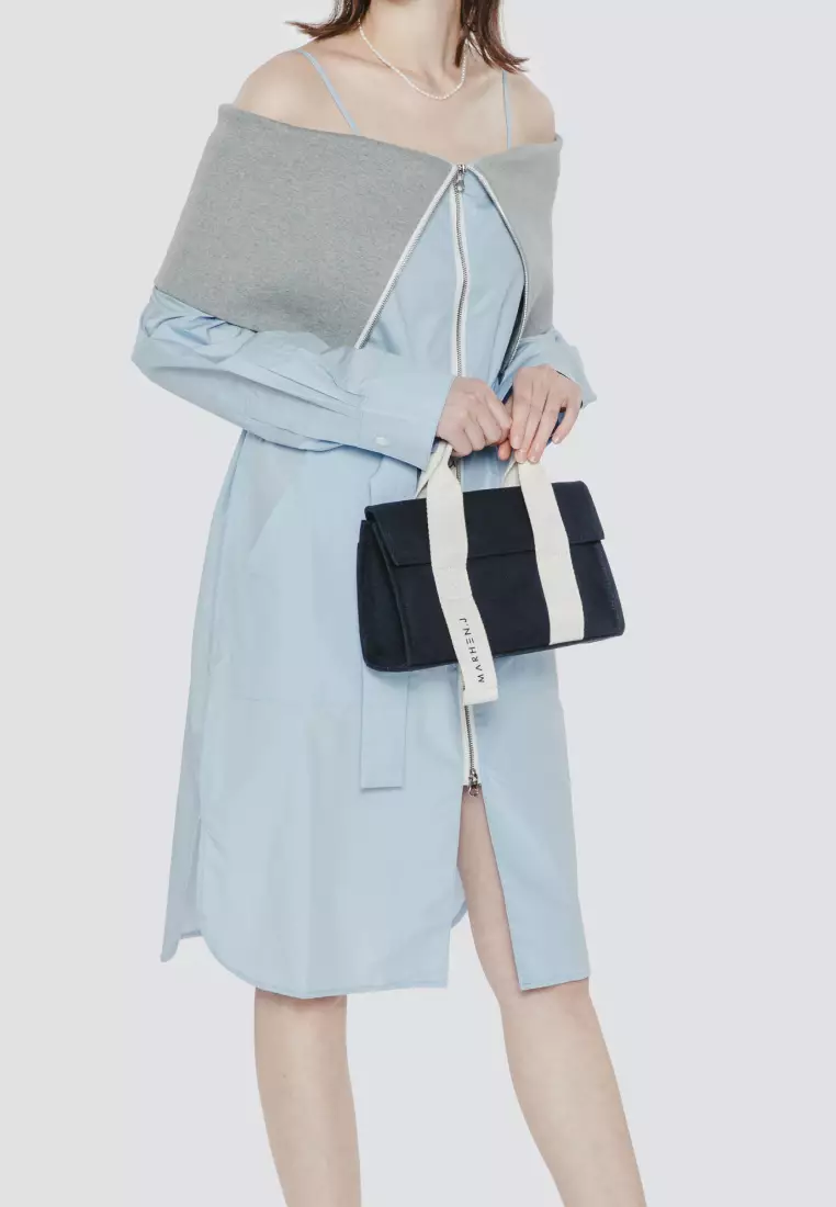 ROY NANO Canvas Crossbody Bag Navy