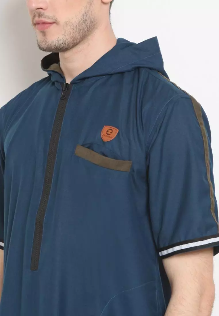 Zayidan Gamis Jubah Muslim Pria Atha Hoodie - Tosca